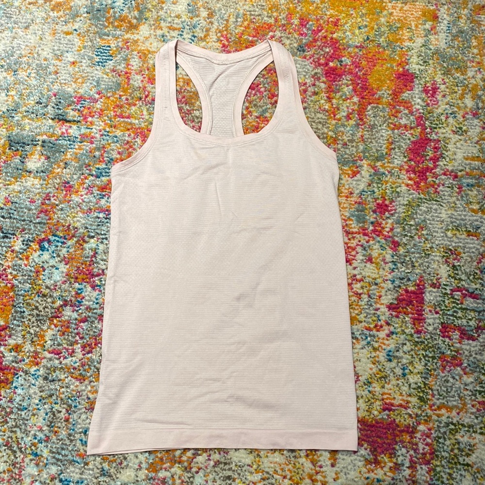 Lululemon Swiftly Tech Racerback Tank Top Feather Pink Size 4